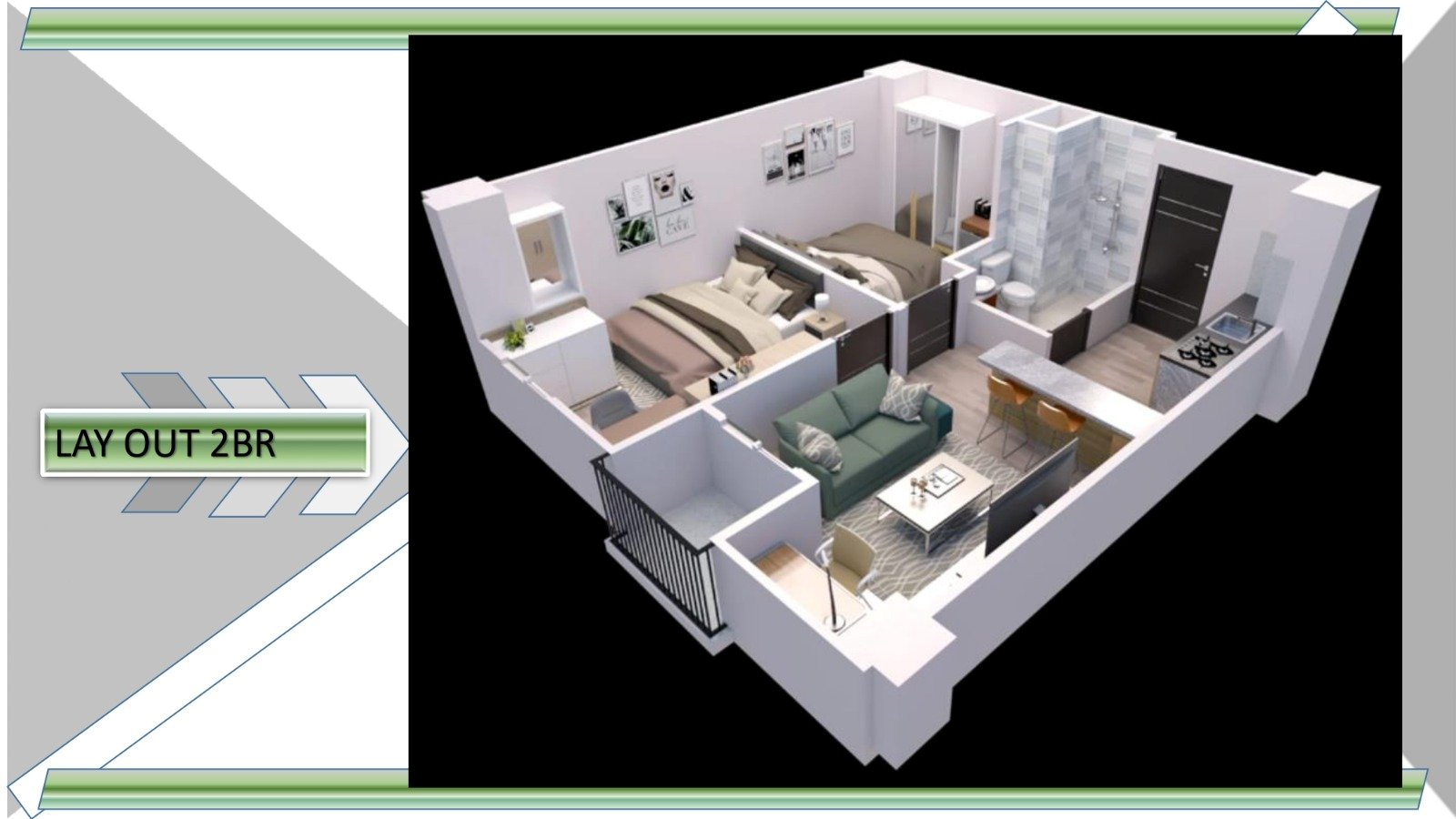 Tower B - Lantai 9 - 2BR 3